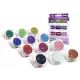TyToo: Set de purpurina para tatuajes de brillo - 12 x 2,5 ml, colores básicos - .imagen