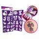 TyToo: set șabloane glitter pentru tatuaje cu câini și pisici - .foto