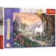 Trefl: Szivárványfényű unikornis - 100 darabos csillámló puzzle - . kép