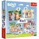 Trefl: Lumea lui Bluey – set 4 în 1 puzzle (12, 15, 20, 24 piese) - .foto