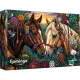 Flamingo de la Trefl: Galop colorat printre flori – puzzle de 400 piese - .foto