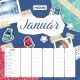 Grand calendrier mural de planification familiale, grand format - 2027 - .image