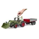 Bruder Fendt Vario 211 homlokrakodóval és billenős pótkocsival - . kép