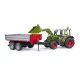 Bruder Fendt Vario 211 ar frontālo iekrāvēju un tippējamo piekabi - .attēls