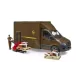 Bruder MB Sprinter cu curier UPS și accesorii - .foto