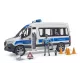 Mașină de poliție Bruder MB Sprinter cu polițist și modul cu lumină și sunet - .foto