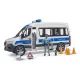 Bruder MB Sprinter auto della polizia con poliziotto e modulo luci e suoni - .immagine