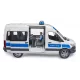 Mașină de poliție Bruder MB Sprinter cu polițist și modul cu lumină și sunet - .foto