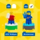 Lego: Asztronauta formájú lámpa - . kép