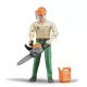 Muncitor forestier Bruder bworld cu accesorii - .foto