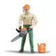 Bruder bworld Boscaiolo con accessori - .immagine