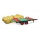 Bruder siena piekabes ar 8 apaļajiem siena ruļļiem - .attēls
