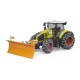 Tractor Bruder Claas Axion 950 cu lanțuri de zăpadă și lamă de zăpadă - .foto