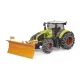 Bruder Claas Axion 950 με αλυσίδες χιονιού και λεπίδα ώθησης - .εικόνα