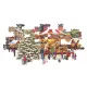 Clementoni: Karácsonyi falu panoráma puzzle - 1000 db-os - . kép