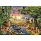 Clementoni: Afrikai állatok gyülekezője puzzle - 2000 db-os - . kép