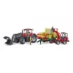Bruder Case IH Optum 300 CVX homlokrakodóval, bálaszállító pótkocsival és 8 bálával - . kép