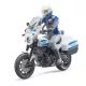 Bruder bworld Scrambler Ducati policijski motocikl s policajcem - .slika