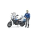 Bruder bworld Scrambler Ducati rendőrségi motorkerékpár rendőrrel - . kép