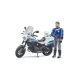 Motocicletă de poliție Bruder bworld Scrambler Ducati cu polițist - .foto