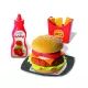 Ecoiffier: Hamburger szett tárolódobozban - . kép