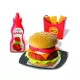 Ecoiffier: Hamburger szett tárolódobozban - . kép