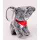 Elefánt plüss, piros kendővel. 20 cm - . kép