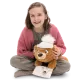 Nici: Capiccino, a plüssmackó párnával - 35 cm, fekvő - . kép