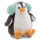 Nici: Pinguin de pluș amuzant cu căști de iarnă - 12 cm - .foto